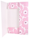 Kulmalukkokansio Marimekko Unikko vaaleanpunainen