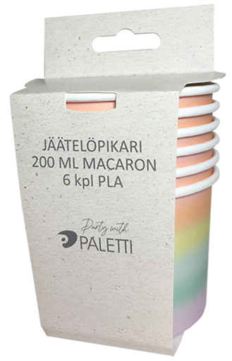 Jäätelöpikari 200ml MACARON 6 kpl P