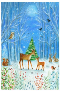 Joulukorttikalenteri A6 Ileana Oakley