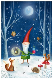 Joulukorttikalenteri A6 Ileana Oakley