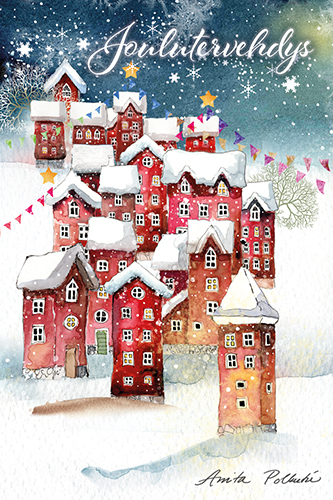 2-os joulupakettikortti Anita Polkutie