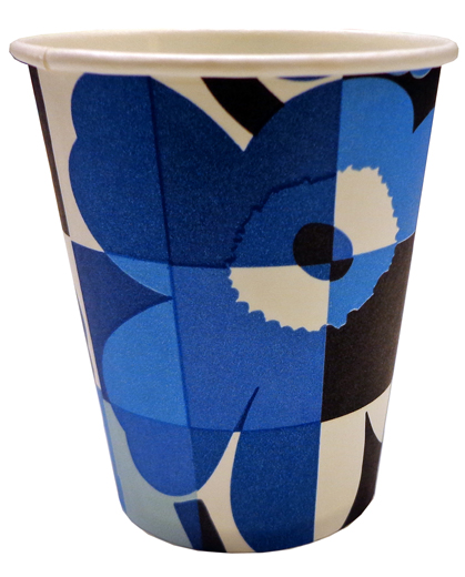 Muki 25 cl Mini-Ruutu-Unikko blue