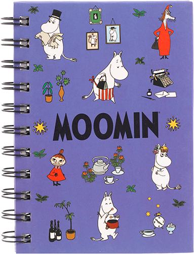Wire-O notebook A4 Moomin purple