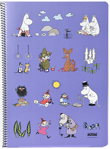 Kierrevihko A4/40L Muumi violetti