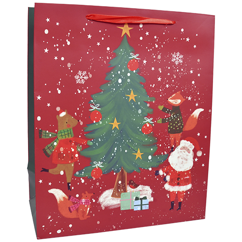 Joulukassi L/E joulupukki ja eläimet