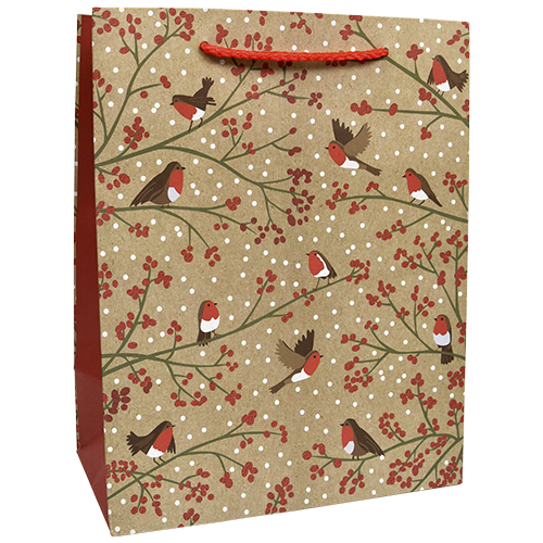 Joulukassi M/D kraft punatulkku