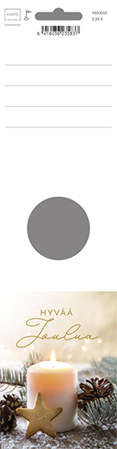 Pullokortti kynttilä