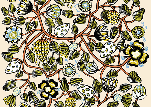 1-os Marimekko Tiara vihreä