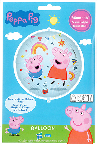 Foil balloon 46 cm Peppa pig 1 pcs