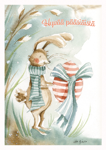 1-os pääsiäinen Anskun akvarelli