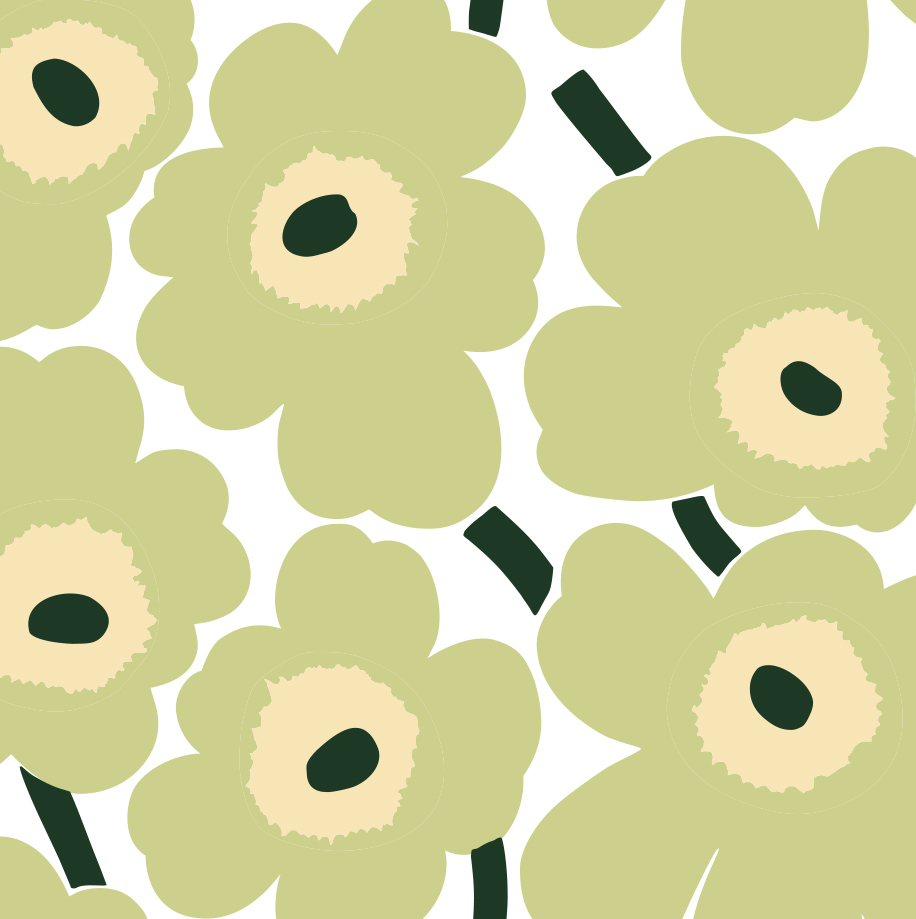 Pakettikortti Marimekko Unikko salvianvihreä