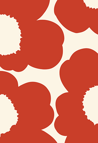 2-os Marimekko Iso Unikko punainen