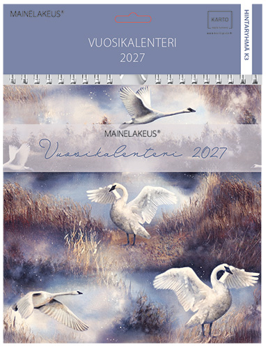 Seinäkalenteri 2027 Mainelakeus 22x22 cm