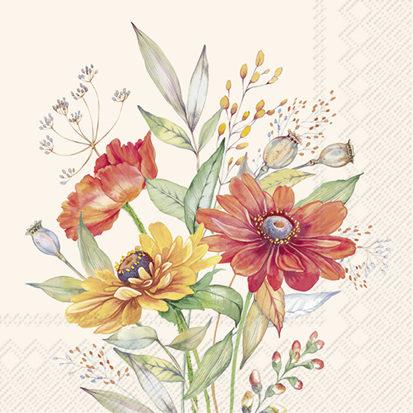 SOFT SUNSET BOUQUET cream 25 cm 