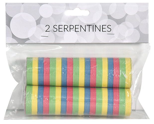 Serpentiini monivärinen 2 kpl 