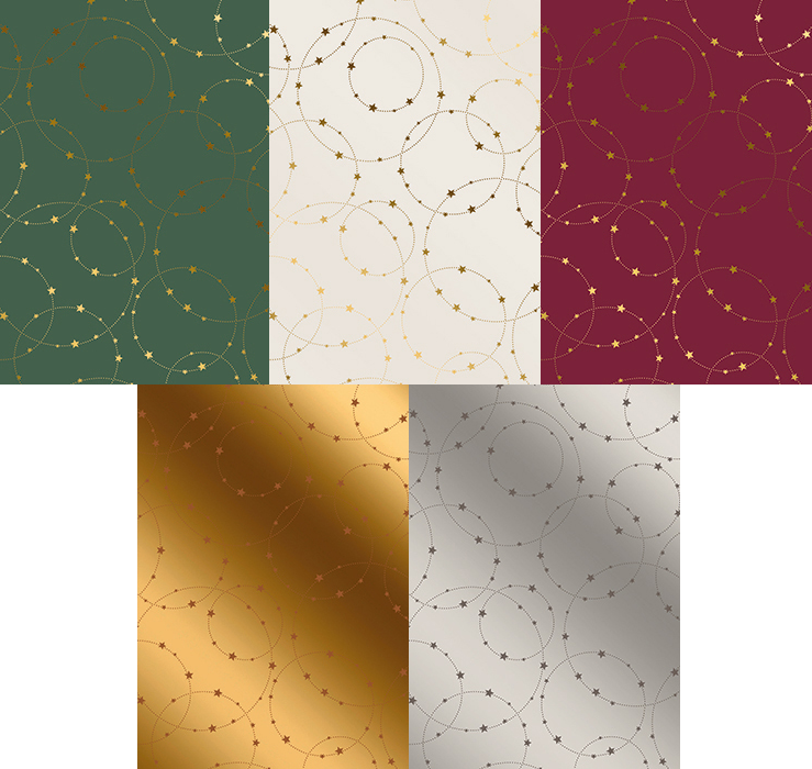 Joulupaperi luxus KÄ 70 x 200 cm 25 rll