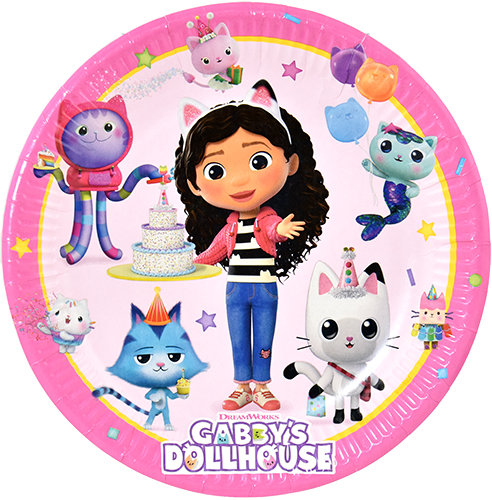 Lautanen 23cm Gabbys Dollhouse 8kpl