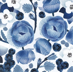 [1SER10157A1] Servetti 33cm Pentik Lapin Kukka sininen