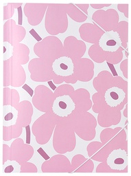 [50222] Kulmalukkokansio Marimekko Unikko vaaleanpunainen