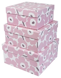 [6688010] Lahjarasiasetti Marimekko Unikko vpunainen