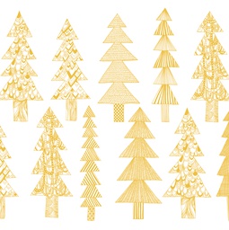 [3306036] Pakettikortti Kuusikossa kulta Marimekko