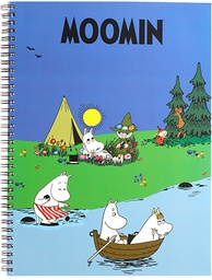 [203263] Muistikirja A4 kierre Muumit vesillä