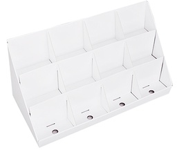 [80430] Pöytädisplay 12-lok valkoinen