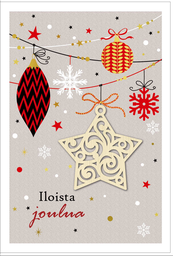 [29313] 2-os joulukortti puukoriste
