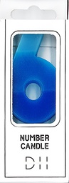 [202430] Number candle 6 blue