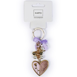 [3560920] Avaimenperä sydän ruusu vaaleanpunainen