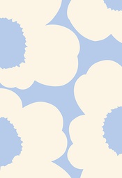 [4904671] 2-os setelitasku Marimekko Iso Unikko valk-taivaansininen