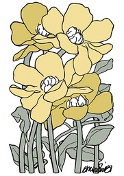 [2725577] 1-os kortti Vallila Olivia keltainen-salvia