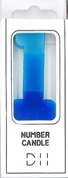 [202425] Number candle 1 blue