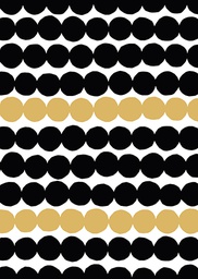[2742939] 1-os Marimekko Räsymatto musta-kulta