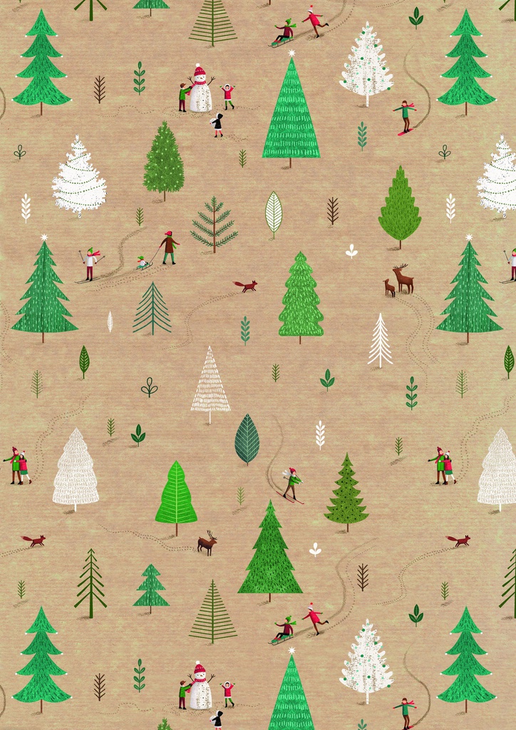 Joulupaperi EKO KZ 70 x 150 cm 25 rll