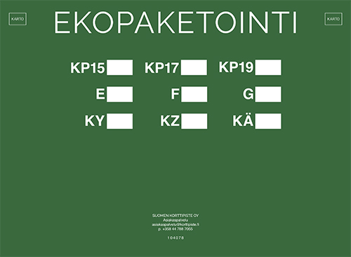 hyrräopaste ekopaketointi blanco