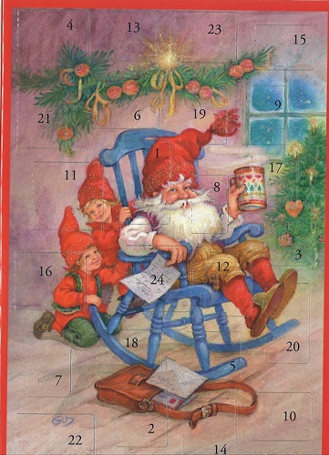 Joulukorttikalenteri A6