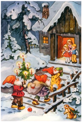 Joulukorttikalenteri A6