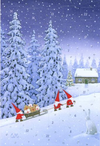 Joulukorttikalenteri A6 Melhuish