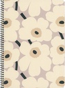 [12127] Kierrevihko A5/40L Marimekko Unikko harmaamusta