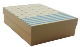 Lahjarasiasetti kraft siniraita