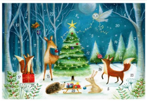 Joulukorttikalenteri A6 Ileana Oakley