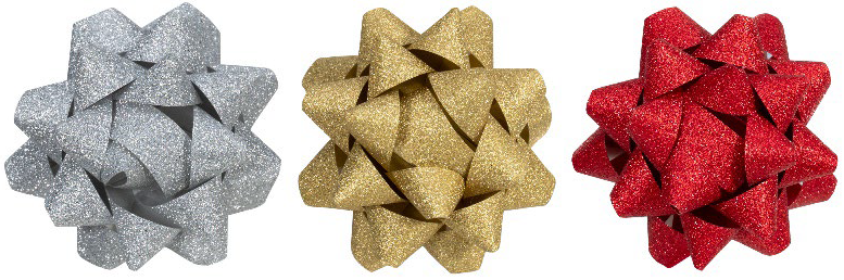 Ruusuke joulu glitter 80mm KP14