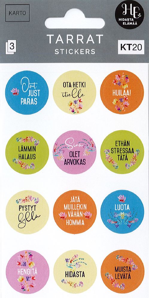 Tarra KT20 tekstit Hidasta elämää