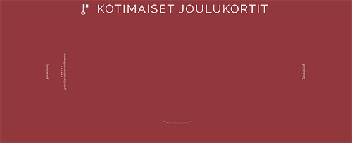 5-lok riviopaste joulu kotimaiset joulukortit avainlippu FI SE