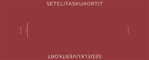 5-lok riviopaste joulu setelitaskukortit - POP-UP kortit FI SE