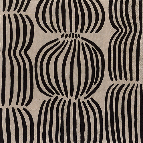 Servetti 25cm Pentik Vilja musta-pellava