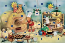 Joulukorttikalenteri Baumgarten