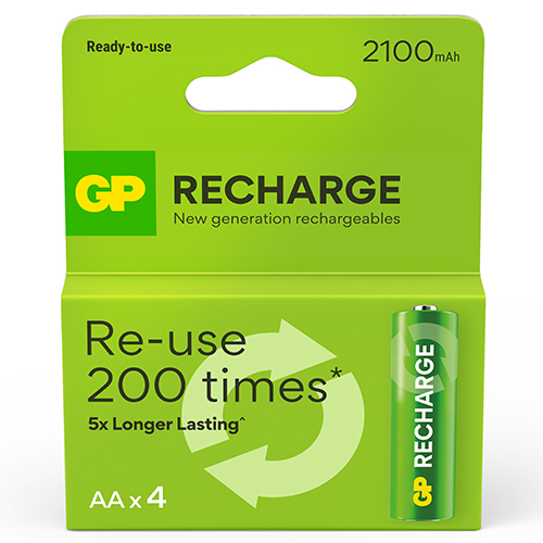 GP RECHARGE LADATTAVA AKKU AA 2100mAh 4P
