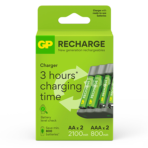 GP RECHARGE LATURI B441 + LADATTAVA AKKU 2AA  + 2AAA